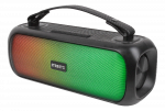 Kolonėlė STREETZ BT 2x 7.5 W, IPX5, AUX, USB flash, LED, juoda / CMB-110