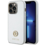 Apple iPhone 15 Pro Guess dėklas Strass Metal Logo (GUHCP15LPS4DGPS) sidabrinės spalvos