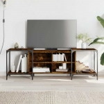 TV staliukas Televizoriaus spintelė, dūminio ąžuolo, 153x37x50cm, mediena