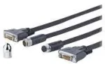 Vivolink Pro DVI-D Cross Wall laidas 20M, palaiko 1920*1080P 60Hz