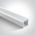 LED įleidžiamas profilis, baltas, 2m, 7910R/W
