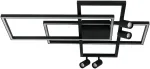 Lubinis &scaron;viestuvas 32W + 4x5W LED pavir&scaron;inis lubų &scaron;viestuvas, juodas, 3000K, dimeriuojamas, 22020