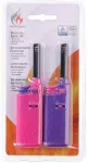 Other Brand BBQ - Dujinis žiebtuvėlis &scaron;a&scaron;lykui / virtuvei 14 cm 2 vnt. (rožinė / violetinė)
