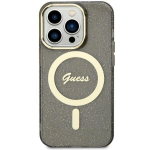Dėklas Guess GUHMN61HCMCGK iPhone 11 | Xr 6.1" juodas|juodas hardcase Glitter Gold MagSafe