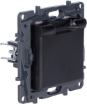 Legrand GN.1-KR.Z/U IP44 B/PR.Juodas NILOE STEP
