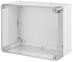 Elektro Plast Nasielsk 2711-01 PRAMONINĖ Hermeti&scaron;ka dėžutė be i&scaron;pjovos 170x135x85mm IP65 rutulys, skaidrus dangtelis 2711-01
