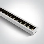20-40W LED įleidžiamas linijinis &scaron;viestuvas, baltas, 3000/4000/5000K, 38145BR/W/V