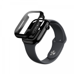 &bdquo;AmazingThing Radix&ldquo; stiklinis dėklas, skirtas &bdquo;Apple Watch 46mm&ldquo; &ndash; Juodas