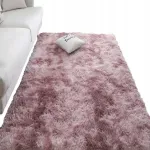 Rebiko Pliu&scaron;inis purus triu&scaron;is rožinis kilimas 100x150 cm mink&scaron;tas gražus storas kailis