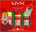 Nyx Professional Makeup NYX - Profesionalus makiažo riebalų aliejaus lūpų dažų rinkinys &bdquo;Trip&ldquo; makiažo dovanų dėžutė