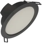 8W LED įleidžiama panelė DOWNLIGHT IP44 GEN2, juoda, 6500K, 100&deg;