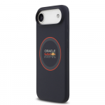 Red Bull Raudona Bull Raudona Bull Silicone Raudona Ring MagSafe dėklas skirtas Apple iPhone Air mėlynos spalvos