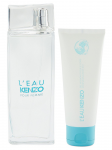 Set Kenzo: L'Eau Eau De Toilette For Women, 100 ml + L'Eau Hydrating Losjonas kūnui, 100 ml