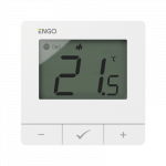 Engo Controls Engo E25 belaidis vir&scaron;tinkinis Zigbee 3.0 termostatas, baltas