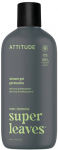 Attitude Men&acute;s du&scaron;o želė Super Leaves Matcha & Bergamot (Du&scaron;o želė) 415 ml 415mlml vonios ir du&scaron;o priemonė Vyrams
