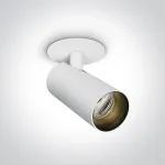 6,5W LED įleidžiamo montavimo pakreipiamas &scaron;viestuvas, baltas, 3000/3500/4000K, 11107RA/W/V