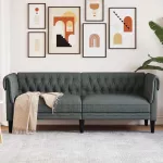 Sofa Tamsiai pilka 201,5 x 74,5 x 74,5 cm Poliesteris