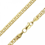 Geltono aukso grandinėlė "Double Curb" Brasco 63297