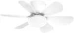 10W LED lubinis &scaron;viestuvas - ventiliatorius WIND, baltas, CCT, dimeriuojamas