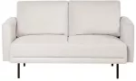 Beliani 2 vietų sofa BREDA &scaron;viesiai smėlio spalvos