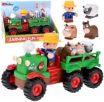 Jokomisiada Interactive Tractor with Trailer, Animals, Lights, Sounds and Farmer Figure ZA6309