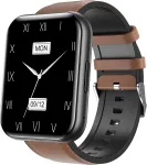 I&scaron;manusis laikrodis Bemi Bemi SmartWatch Exo Juodas + Dirželis Sk&oacute;rzany Jasnobrązowy