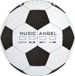 Garsiakalbis Crono Garsiakalbis mobilny ZR2 Futbolo kamuolys Music Angel Baltai-juoda 6W
