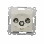 Kontakt-Simon Simon 54 antenos lizdas R-TV-SAT galinis/baigiamasis (modulis) ka&scaron;myro spalvos (DASK.01/42)