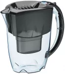 Aquaphor Amethyst juodas 2,8 l ąsotis su 9 papildomais filtrais (3 Maxfor+, 3 H, 3 Mg)