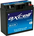Axcell Garden GEL 20Ah 180A -/+ 12V akumuliatorius 182x77x168mm