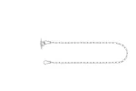 Chain with carabiner, steel, 1m