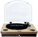 Aiwa Patefonas 2x5W RMS su Bluetooth / USB / SD / FM radiju, medžio spalvos