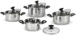 Lamart LT1327 8-Piece LEGER Stainless Steel Cookware Set