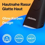 Manspot intymus skustuvas vyrams, intymus skustuvas, kūno priežiūros prietaisas vyrams, kūno plaukų kirptuvas, vandeniui atsparus &scaron;lapias/sausas skustuvas, 20 kartų naudojimas po įkrovimo