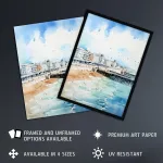 Artfabrics Vandens spalvos tapyba "brighton Beach" &ndash; didelis sienos meno plakatas