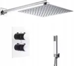 Du&scaron;o mai&scaron;ytuvas su termostatu ir 40 cm lietaus du&scaron;u | chromo serija
