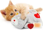All for paws raminantis žaislas katei su &scaron;irdies plakimu, mink&scaron;tas pliu&scaron;inis žaislas &scaron;uniukui su &scaron;irdies plakimu, &scaron;ilumos žaislas katėms, komfortas, streso mažinimas ir miego pagalba