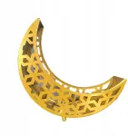 Ramadano mėnulio padėklas užkandžiams Desertiniai konditerijos indai Metaliniai indai Eid Style E