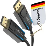 Kabeldirekt Displayport 1.4 kabelis 8k 240hz, 2x 1m
