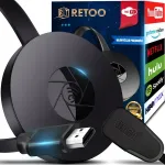 Belaidis wifi hdmi adapteris mirrorscreen chromecast 2in1