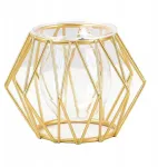 Metalinis 3d geometrinis vielos vazonas gėlėms, namų augalams, biuro augalams, Styl02