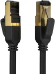 Cat 8 Ethernet kabelis 3m, 40 Gbps, 2000 Mhz, Rj45, juodas