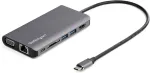 Startech.com Dkt30chvausp Usb-c multiportinis adapteris Hdmi arba Vga 100w Pd prijungtas pagrindinio kompiuterio kabelis Sd kortelių skaitytuvas Usb-c mini dokas 116 mm x 60 mm x 15 mm