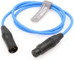 Szrmcc xlr 3 kontaktų ki&scaron;tukinis į xlr 3 kontaktų lizdinį subalansuotas audio kabelis