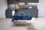 Le Jardin du Lin virtuvės dekoratyvinė staltiesė mėlyna 140 x 140 cm - sukurta ir pagaminta Turkijoje