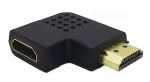 Kampinis Hdmi adapteris kairinis 4k 90 laipsnių