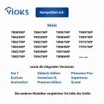 Vioks filtras putų 285 x 196 mm, skirtas Мiele džiovyklės filtrui 6057930 ir &scaron;iurk&scaron;čiavilnių filtras, tinkamas Мiele džiovyklėms, &scaron;ilumos siurblio džiovyklėms, kondensacinei džiovyklei