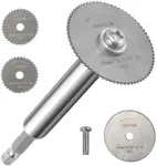 Diskinio pjūklo diskų rinkinys, hss diskinio pjūklo diskai, pvc sanitarinis vidinis pjoviklis, 6,35 mm (1/4 colio) &scaron;e&scaron;iakampis kotas, 4 dalių pjūklo diskai (32 mm x 2 + 24 mm x 2), diskinio pjūklo plieniniai diskai skirti medžiui, plastikui