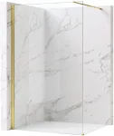 Walk-In du&scaron;o sienelė Rea Flexi, Transparent / Gold, 90 cm