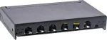 Inline&reg; Patch Panel Cat.6a 0.5u 6-way skirtas stalui / sienai / din bėgeliui su apsauga nuo dulkių, juodas